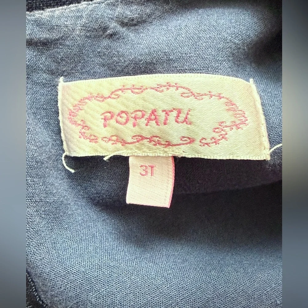 POPATU Navy Tulle Party Dress — Size 3T